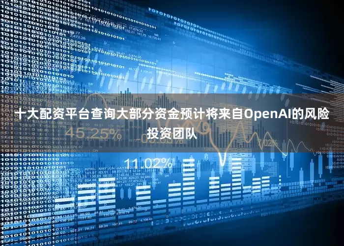 十大配资平台查询大部分资金预计将来自OpenAI的风险投资团队